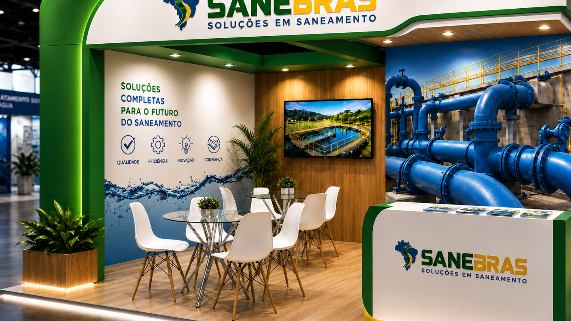 mockup estande comercial